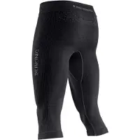 X-Bionic - Thermokleding - Mightywool Pants 3/4 M Black voor Unisex van Wol - Maat M - Zwart