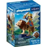 Playmobil Knights Speelfiguur Leeuw met Gouden Ridder - 72212.