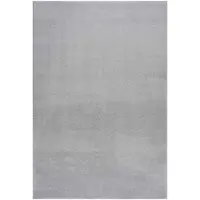 vidaXL Vloerkleed wasbaar korte pool anti-slip 160x230 cm grijs