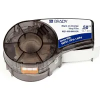 Brady M21-500-595-OR tape vinyl | zwart op oranje | 12,7mm x 6,40m