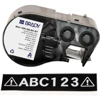 Brady M4C-1000-595-BK-WT vinyl labels wit op zwart 25,40 mm x 7,62 m (origineel)