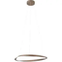 Eglo Camerota Hanglamp - Ø 55 cm - Donker Brons/Wit - Instelbaar wit licht - Dimbaar