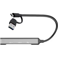 ITEC D I-TEC USB-A/USB-C HUB met 4 poorten
