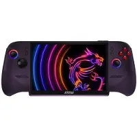MSI Draagbare console-startpakket Claw 8 EX AI+ CG3EM 32 GB RAM 1 TB SSD Paars + Screen protector van gehard glas + reisetui + joystickbeschermers + Claw-sleutelhanger