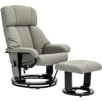 HOMCOM relaxfauteuil met voetbank, massagestoel met ligfunctie, afstandsbediening
