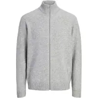 Jack & Jones Gebreid vest 'JJSOHO OLLIE' lichtgrijs