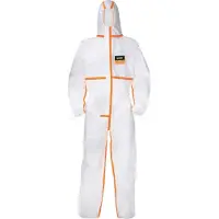 Uvex 9837510, wegwerpbeschermingspak 4B, wit/oranje, maat M
