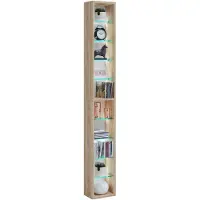 VCM RasitoXL wandkast wandmontage 10 planken eik decor.