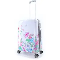 Elle Bouquet Harde Reiskoffer 65 cm - Medium - Wit - Wit / Medium