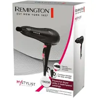 Remington D2000, Zwart, Effen, Ophangoog, 1900 W, 2 jaar