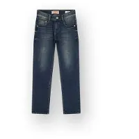 Vingino Dante slim fit jeans - donkerblauw Jongens Denim Effen - maat 158