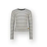 Vingino Meisjes T-shirt Basic fine stripe top Meisje wit 92