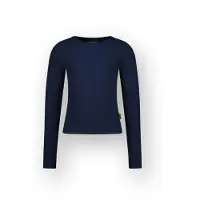 Vingino Meisjes T-shirt Basic rib top Meisje Blauw 116