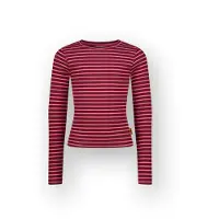 Vingino Meisjes T-shirt Basic fine stripe top Meisje Roze 104