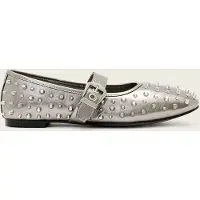 AllSaints Holly Stud Shoe Met Gunmetal Grey Maat: 39 | Ballerina's Outlet | Dames | Grijs