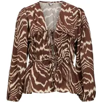 Object Blouse crème / bruin