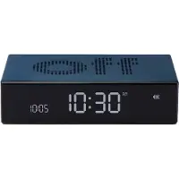 Lexon Réveil LCD réversible Flip Premium Bleu nuit