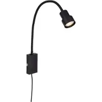 Briloner Tusi - Wandlamp - bedlamp - met touch functie - warm witlicht - metaal - zwart