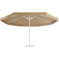 vidaXL Vervangingsdoek voor parasol 515 cm taupe