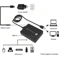 Conceptronic HUBBIES10B HUBBIES10B USB-hub 4 poorten USB-A USB 3.1 Gen1 5 GBit/s Zwart