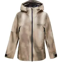 Peak Performance - Ski jassen - M Edge 3L Aop Jacket 336 Beam Fade voor Unisex - Maat S - Beige