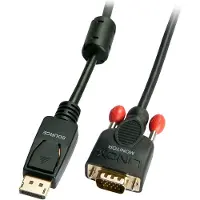 Lindy 41941 DisplayPort-kabel DisplayPort Aansluitkabel DisplayPort-stekker, VGA-stekker 9-polig 1.00 m Zwart