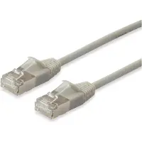 Equip 606118, patchkabel Cat6A, slank, F/FTP, 2xRJ45, 7,50 meter, beige, LSZH, verpakt in een polybag