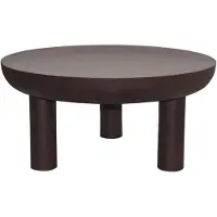 LivingFurn Salontafel Brix Niko Rust Sand - Rond - 85x85x40 cm