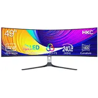 HKC Ecran PC Gaming GS49UK 49" Incurvé 240 Hz 4K UHD Blanc