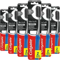 Colgate 6x Tandenborstel Slimsoft Charcoal