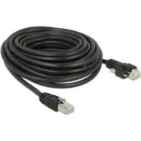 DeLOCK 85672 RJ45 Netwerkkabel, patchkabel CAT 6 S/FTP 10.00 m Zwart 1 stuk(s)