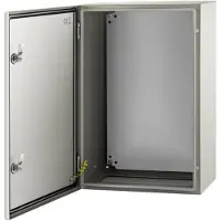 Vevor NEMA stalen behuizing 60x40x25cm NEMA 4X stalen schakelkast IP66 waterdicht en stofdicht elektrische aansluitdoos voor buiten/binnen met montageplaat