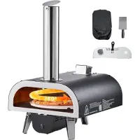 Vevor Pizzaoven voor buiten 304,8 mm / 12 inch houtoven