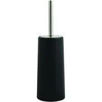 Spirella MSV Toiletborstel houder/WC-borstel - zwart - kunststof - 35 cm - Toiletborstels