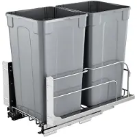 Vevor Uittrekbare prullenbak (27 qt x 2)