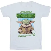 Star Wars Heren The Mandalorian De Kracht Is Sterk T-Shirt (Wit)