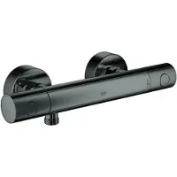 GROHE Grohtherm-1000 Cosmopolitan M douchekraan thermostatisch met koppelingen EcoJoy en volumegreep m. ecobutton hard graphite