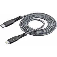 Cellularline Lightning-kabel 1.2m USB C Zwart
