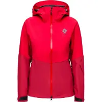 Black Diamond - Dames ski jassen - W Recon Stretch Shell Coral Red/Mineral Red voor Dames van Nylon - Maat XS - Rood