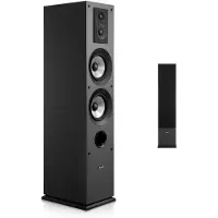Vevor staande luidsprekers, 3-wegs systeem met 1,91/2,54 cm tweeter, twee 13,34 cm woofers, 145 W piekvermogen, frequentiebereik van 70 Hz tot 20 kHz, MDF-behuizing, geschikt voor home audio, enkel