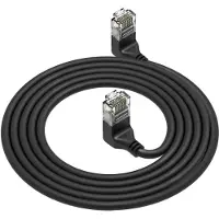 ACT UTP CAT6a slimline netwerkkabel | haaks (boven) / haaks (boven) | LSZH | zwart | 3 meter