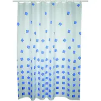 MSV Douchegordijn Polyester – Waterdicht en Schimmelwerend Douchegordijn met Antibacteriële Coating voor de Badkamer – 180x200 cm