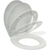 Ideal standard toiletbril met soft-close mechanisme, glanzend wit, 1 stuk.