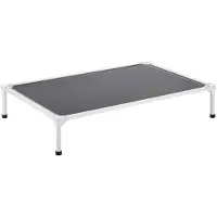 OEM VEVOR verhoogd hondenbed voor grote honden, draagbaar verhoogd hondenligbed met aluminium buisframe en ademend Teslin-net, verkoelend huisdierenbed XL (1250 x 830 mm), grijs