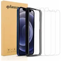Cadorabo 3x Pantser Film geschikt voor Apple iPhone 12 / 12 PRO in TRANSPARANT - Screenprotector Getemperd (Tempered) Display beschermend glas in 9H hardheid met 3D Touch met Installatiegids
