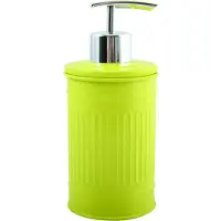 Spirella MSV Zeeppompje/dispenser - Industrial - metaal - appelgroen - 7.5 x 17 cm - 250 ml - Zeeppompjes