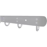 Intirilife roestvrijstalen kapstok model e - 7 haken - jashaken in 5 verschillende designs kledinghaken garderobe
