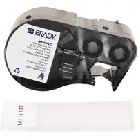 Brady M4-53-427 gelamineerde vinyl labels | wit op transparant | 25,4 mm x 102 mm