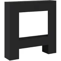 vidaXL Haardombouw 81x18x82 cm bewerkt hout zwart