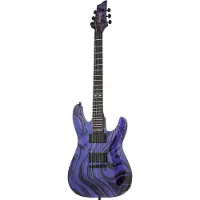 Schecter C-1 Hydro-Dip Purple Obsidian elektrische gitaar
